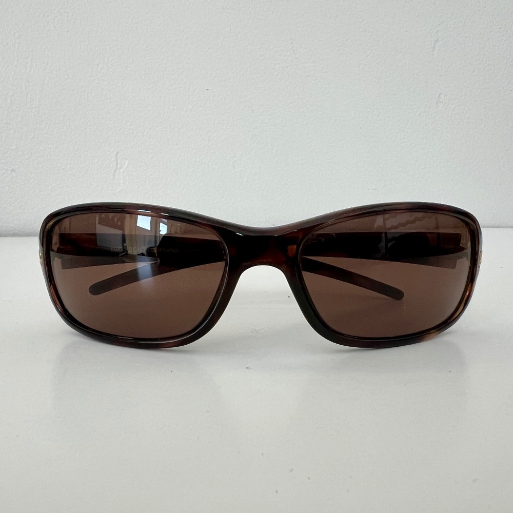 D&G Dolce & Gabbana Sunglasses Brown Tortoise Shell 2200 095 59 UNISEX Men Women